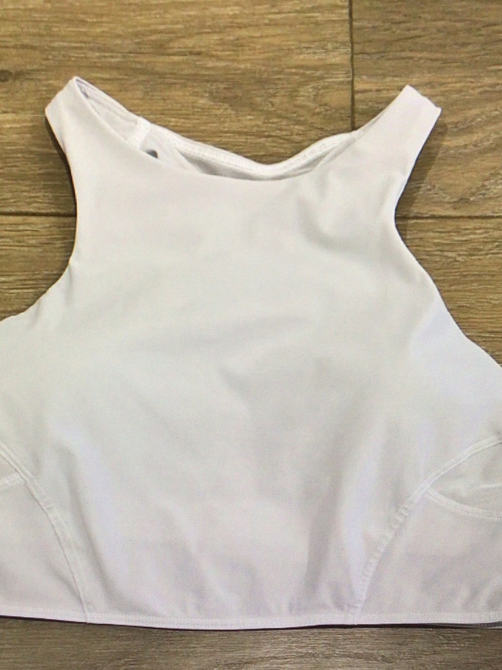 lululemon athletica White High-Neck Crop Sports Top